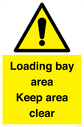 loading-bay-area-keep-area-clear-sign~